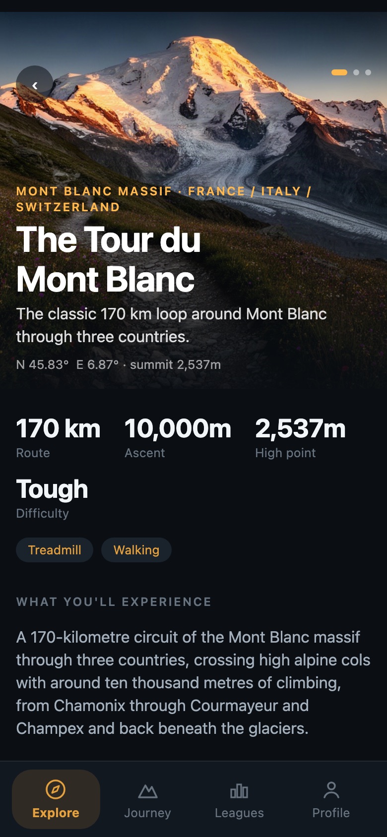 Tour du Mont Blanc expedition